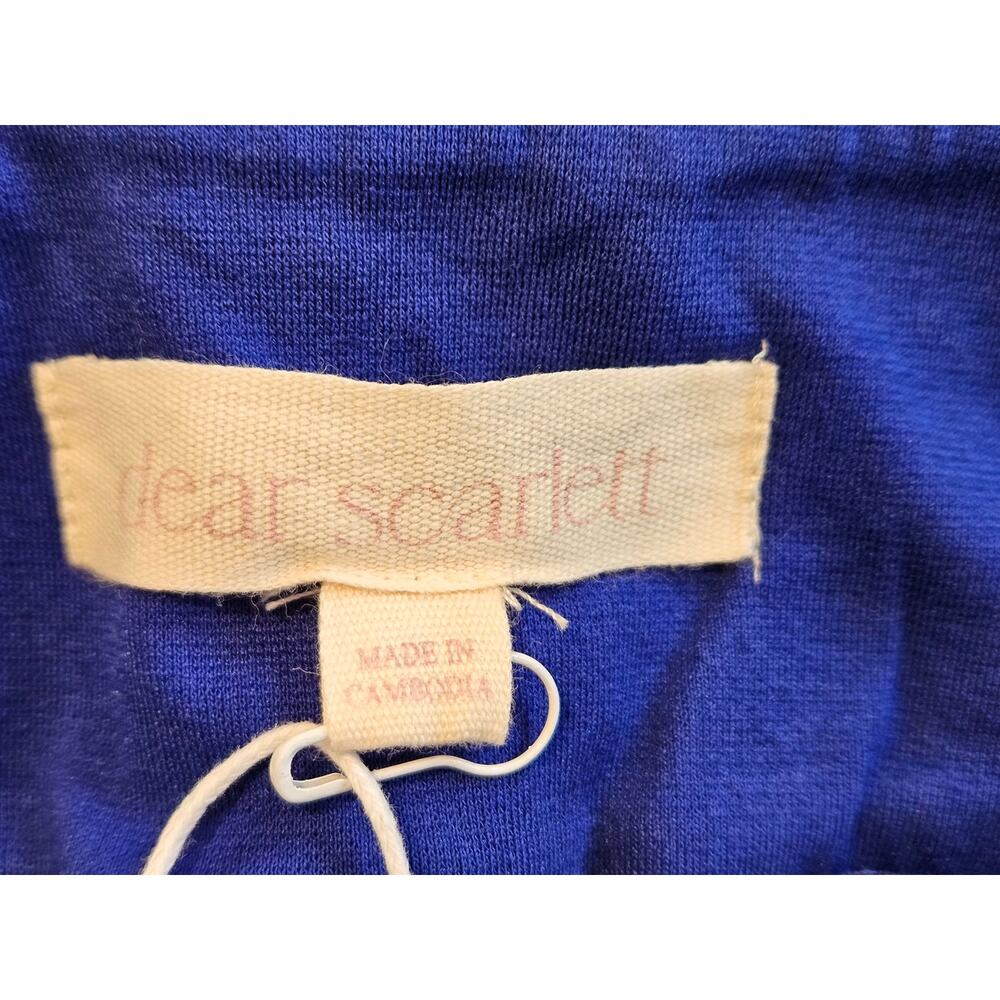 Dear Scarlett It’s Magic Flare Pants L Cobalt Blue Stretch Pull On NWT - Picture 4 of 11